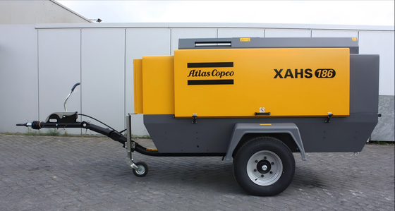 کمپرسور قابل حمل 90 Kw XAHS186E+ FAD 11 M3/min سطح فشرده سازی 1 برای کاربردهای سنگین