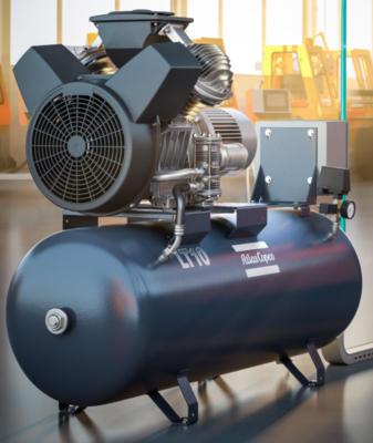 کمپرسور هوای اسکرو روتاری اطلس LT10 7.5 کیلووات 50 هرتز 68-83 دسی‌بل (A)