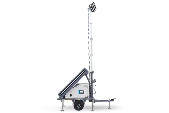سطح مقاومت باد 110 کیلومتر در ساعت برج نور الکتریکی HiLight MS4 با 3 X 150 روشنایی و پوشش 3846 M2