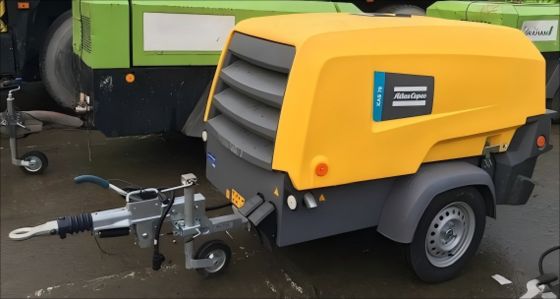 کمپرسور پرتابل زرد XAS 78KD  سطح فشرده‌سازی طراحی سبک و قابل حمل