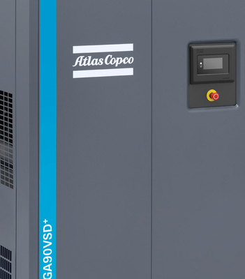 110kW آتلس پیچ کمپرسور هوا VSD Plus GA110VSD+ مواد آلومینیومی
