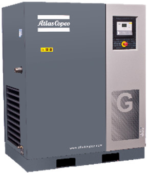 کمپرسور هوا 75kW دو قطعه آتلس چرخدار روغن تزریق شده Ga75+