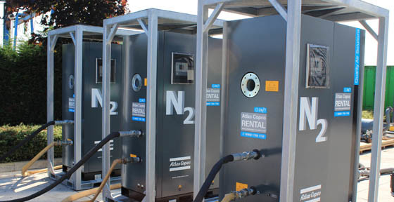 NGP115 آتلس نیتروژن ، PSA ژنراتور گاز نیتروژن 1191kg وزن