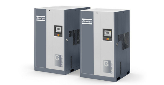 75kW Atlas Screw Air Compressor GA Series GA 75 73dB ((A) سطح سر و صدا ایزو 8573-1